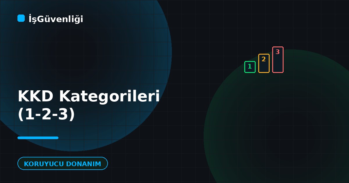 KKD Kategorileri (Kategori 1-2-3)