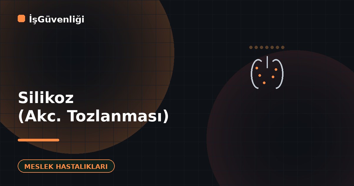 Silikoz (Akciğer Tozlanması) Nedir?