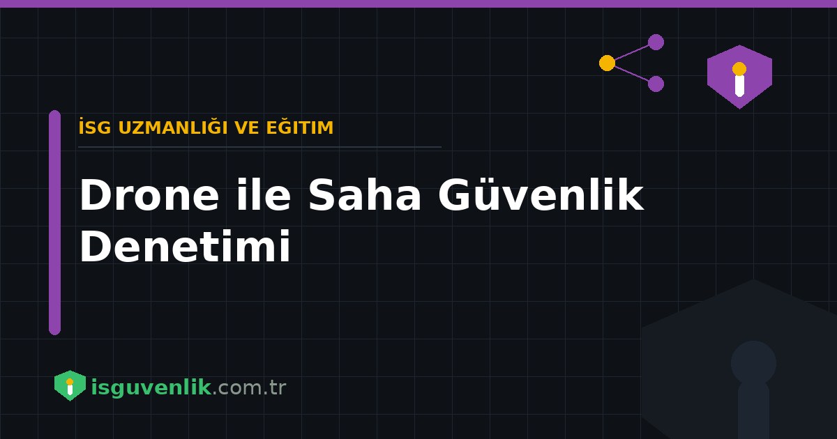 Drone ile Saha Güvenlik Denetimi