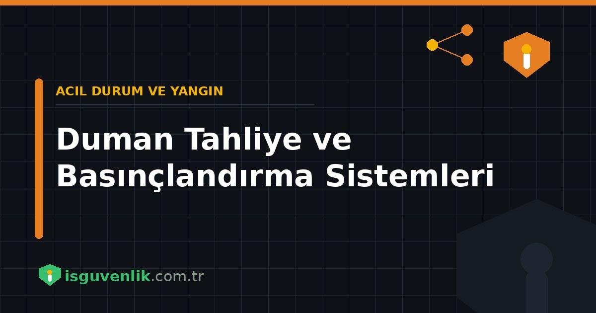 Duman Tahliye ve Basınçlandırma Sistemleri