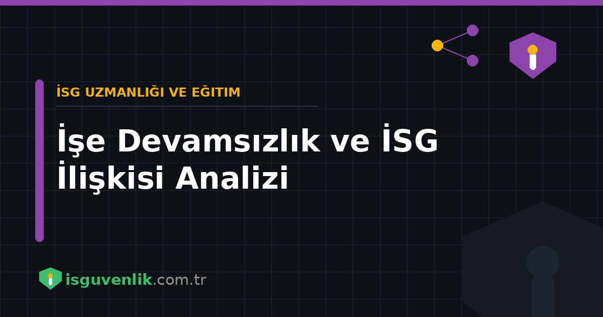 İşe Devamsızlık ve İSG İlişkisi Analizi