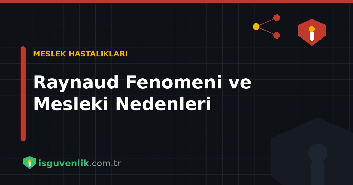 Raynaud Fenomeni ve Mesleki Nedenleri
