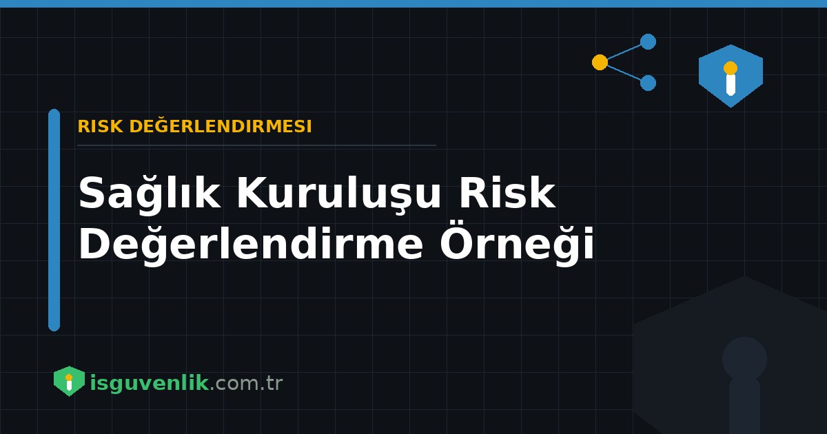 Sağlık Kuruluşu Risk Değerlendirme Örneği