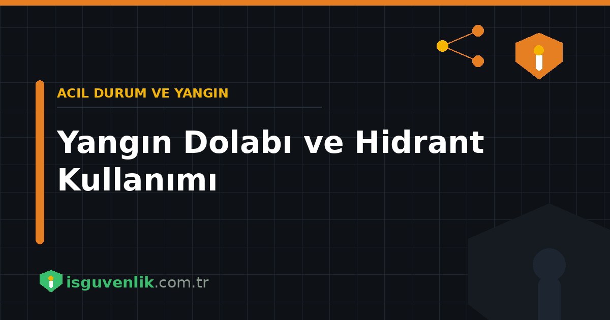 Yangın Dolabı ve Hidrant Kullanımı