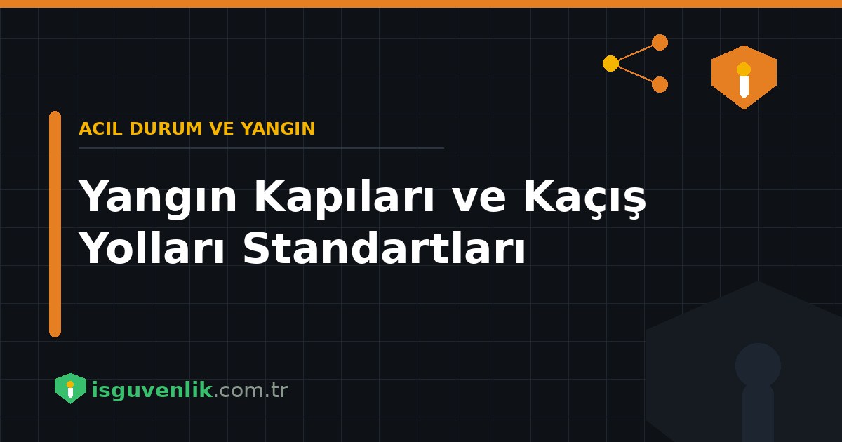 Yangın Kapıları ve Kaçış Yolları Standartları