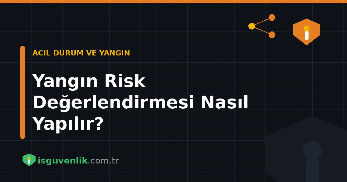 Yangın Risk Değerlendirmesi Nasıl Yapılır?